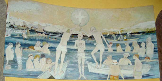 le Baptême du Christ dans les eaux du Jourdain par Jean le Baptiste le Baptême du Christ dans les eaux du Jourdain par Jean le Baptiste