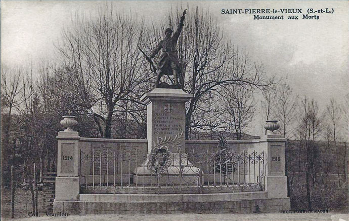 cartes postales de la commune de Saint-Pierre-le-Vieux (Sane-et-Loire)