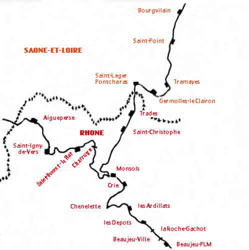 plan des lignes CFB/RSL