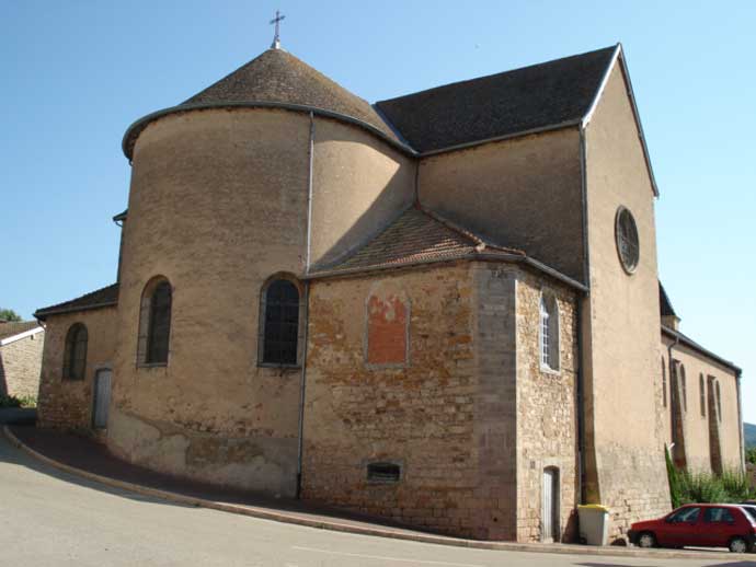 abside de l'église Saint Jean Baptiste de Tramayes