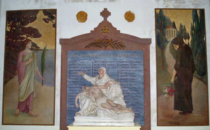monument et peintures de l'église Saint Jean Baptiste de Tramayes