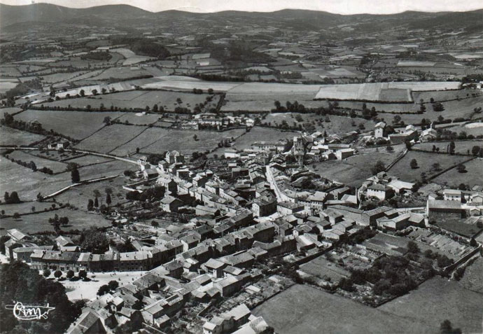 vue arienne de Tramayes