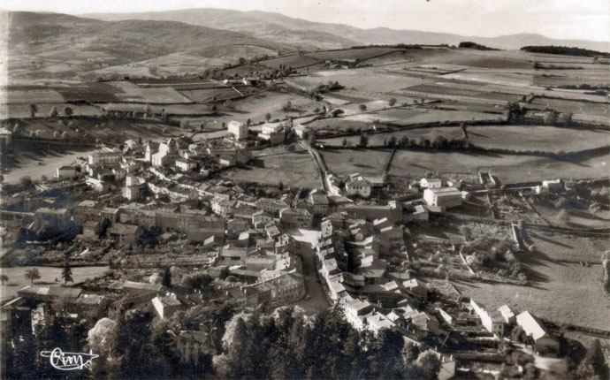 vue arienne de Tramayes