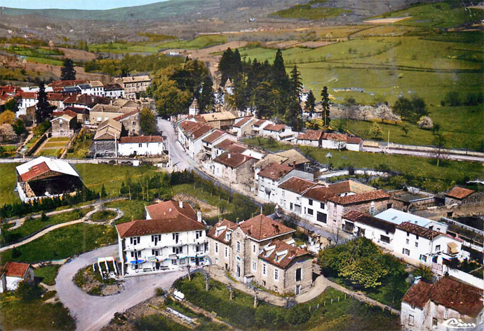 vue arienne de Tramayes