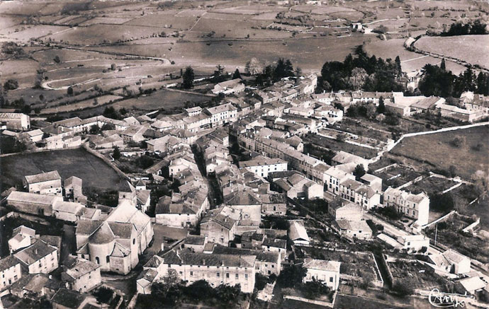 vue arienne de Tramayes