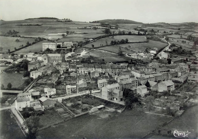 vue arienne de Tramayes