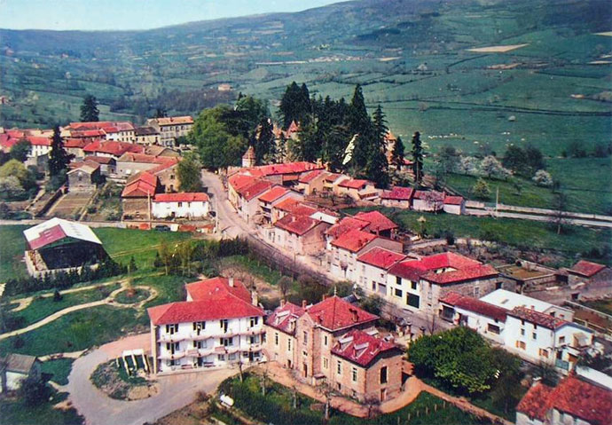 vue arienne de Tramayes