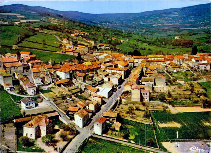 vue arienne de Tramayes