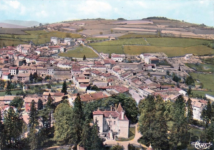 vue arienne de Tramayes